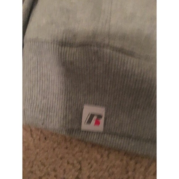 Russell Men's ActiveWear Zip Up Sweatshirt Hoodie Jacket Size S 34-36 Gray - Picture 3 of 5